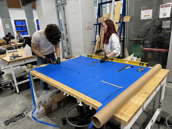 Students Manufacturing Body Tubes