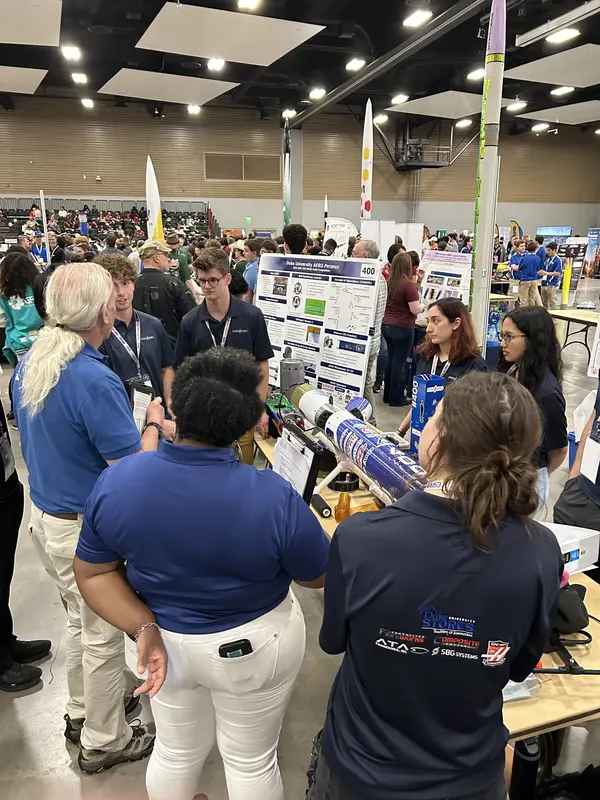 Students at the IREC conference